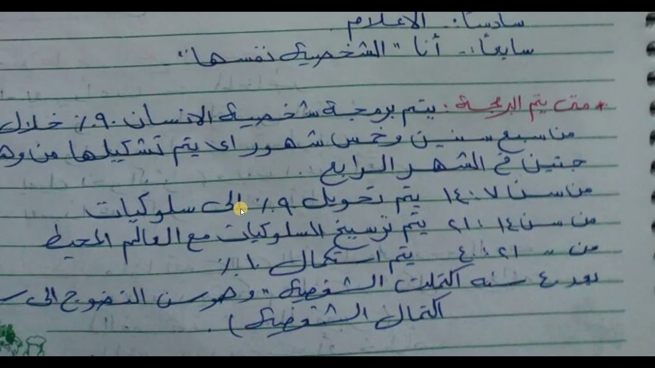 تعرف على السلوك العدوانى من كتابة التاء المربوطة