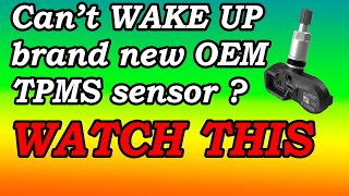 How to activate or program new OEM TPMS sensor