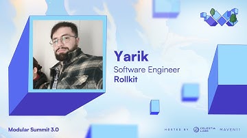 Rollkit: Building Sovereign Rollups with Rollkit - Yarik