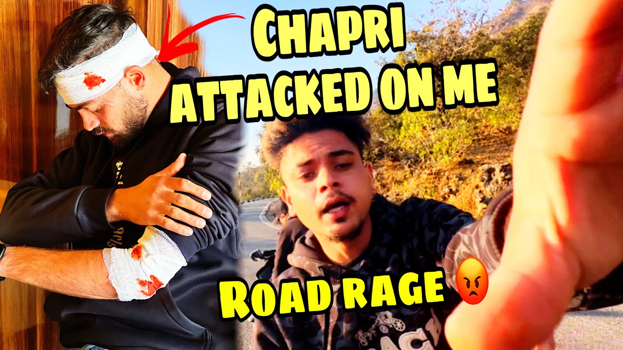 CHAPRI ATTACKED ON ME😭💔|| ROAD RAGE 😡PHONE BROKEN🥲@ajaz__mark - YouTube