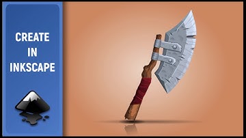 Made with Inkscape (Speed Art): Ancient battle ax