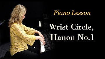 Hanon No.1, Wrist Circles Exercise - How to Play Piano with Ease