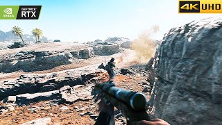 Battlefield 5 - Ultra Realistic Graphics No HUD Multiplayer Gameplay [4K 60FPS] No Commentary