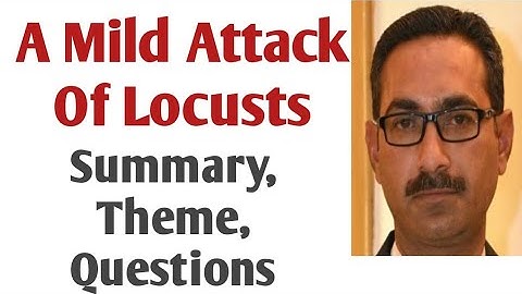 A Mild Attack Of Locusts: Summary, theme, Questions
