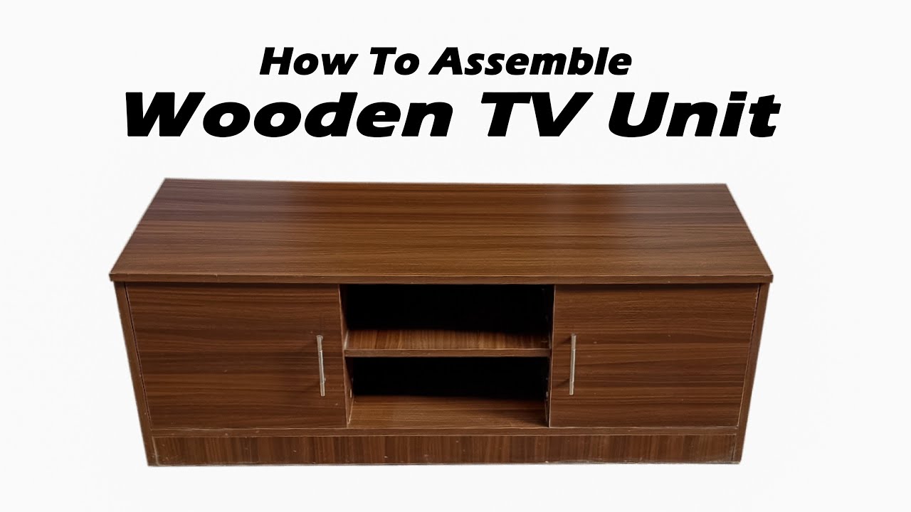 How to assemble Wooden TV Unit I Assembling Video I Furniture Video I MONTAGE I DMS Design YouTube
