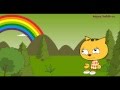 учим ЦВЕТА радуги с кошкой БУСЕЙ   развивающий мультфильм