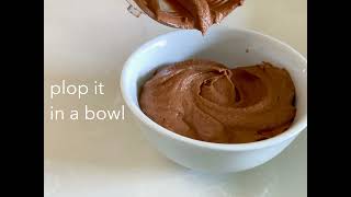 Chocolate Dessert Hummus simple vegan