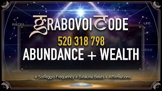 Abundance Frequency   Grabovoi Codes | 888 Hz | Attract Wealth Money | Grabovoi Sleep Meditation