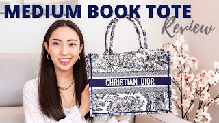 DIOR MEDIUM BOOK TOTE REVIEW *All You NEED To Know* | Pros & Cons, Wear & Tear, What Fits, Mod Shots
