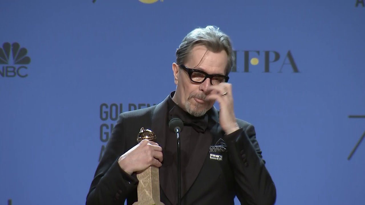 Gary Oldman - 2018 Golden Globes - Full Backstage Speech