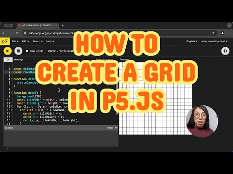 2D Grid and Nested Loops in p5.js