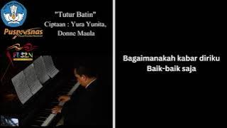 TUTUR BATIN (nada C) iringan lirik - FLS2N SMP 2023