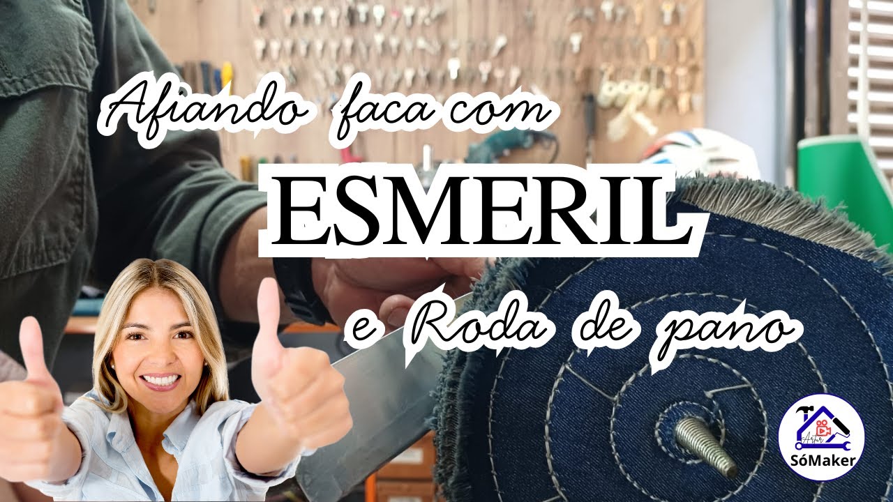 AFIANDO FACA com ESMERIL e RODA DE PANO | O Segredo do Fio Perfeito!