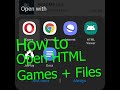 How to Open an HTML file on Mobile