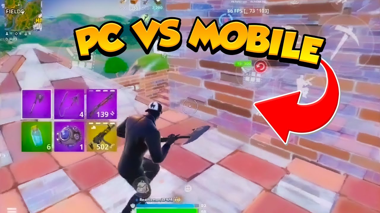 Can Fortnite Mobile Players Compete Against PC ?! YouTube