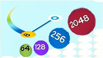 Ball pop 2048 Bubble merge run - Gameplay Walkthrough - Levels 1-5