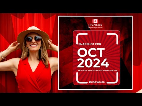 Canada Immigration Monthly PNP selection Summary for month ending October 2024