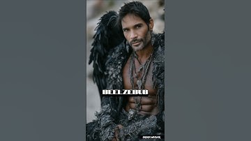 Six faces of demons created with artificial intelligence.