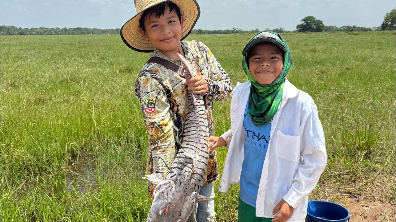 Muchachos dos meses sin pescar y vean cómo nos fue en un día de pesca con mis hijos