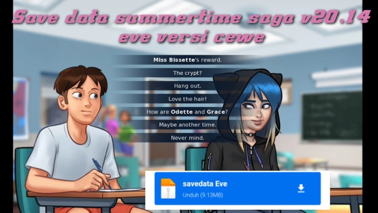 Save Data Summertime Saga 20.14 