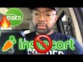 🥕 INSTACART DEAD☠️ ! UBER EATS FIRE🔥? | WHO TO DRIVE FOR | DAILY EARNING REVIEW