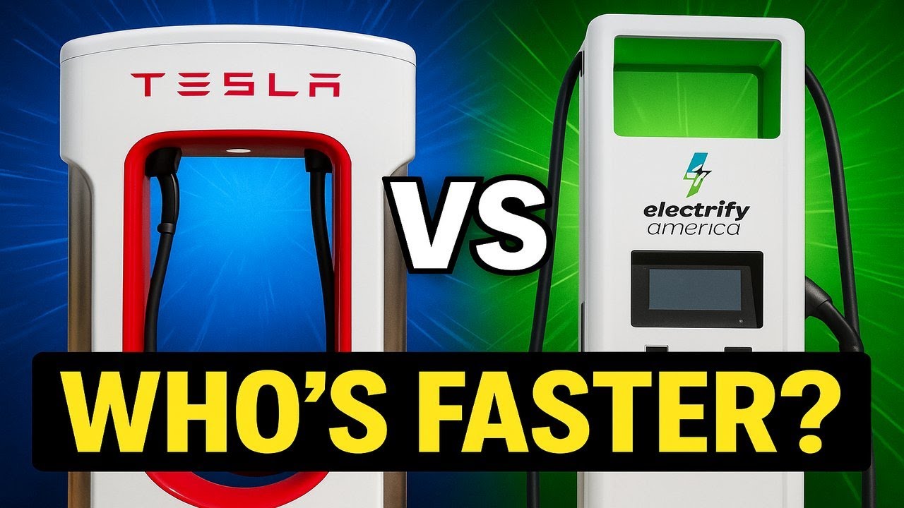 Tesla Supercharger vs. Electrify America | Who Charges Your Car Faster 10-80% ⚡| Shocking Results!!