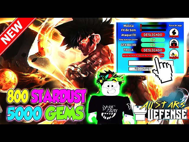 CORRE!! NOVOS CÓDIGOS STARDUTS ALL STAR TOWER DEFENSE 2023 UPDATE