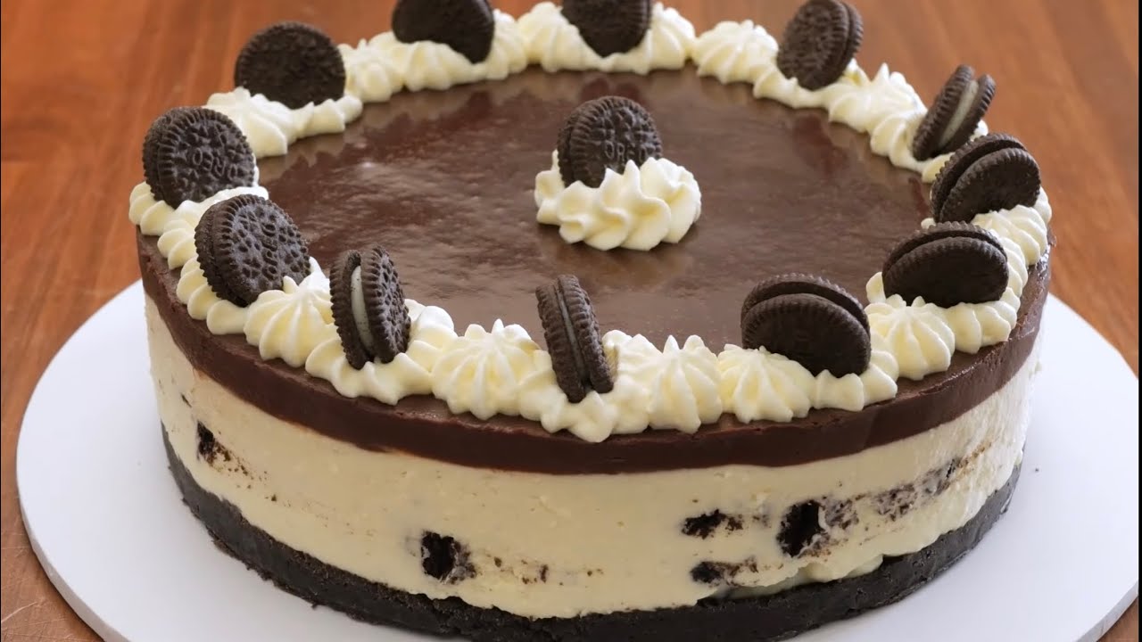 Cheesecake de oreo sin horno y muy fácil.