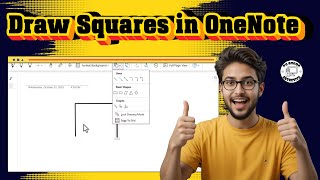 How To Make Squares Using The Line Tool In Onenote | Perfect Shapes (2025)