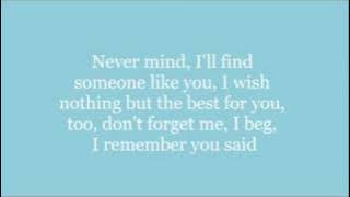 Adele - Someone Like You - Lyrics  DOWNLOAD