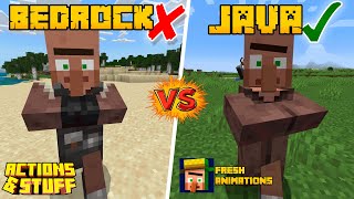 Action & Stuff Bedrock vs Fresh Animations Java Cuál es Mejor ?