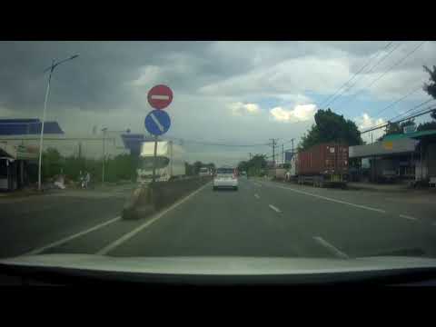 Video Về Miền Tây qua Cái Bè, Tiền Giang. Đoạn QL1A qua thị... - youtube
