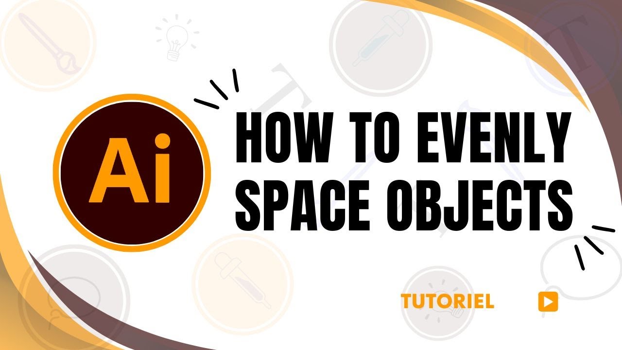 How to evenly space out objects in Illustrator