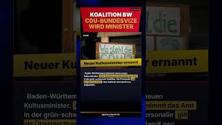 CDU-Bundesvize wird Kultusminister Baden-Württemberg — Überraschung