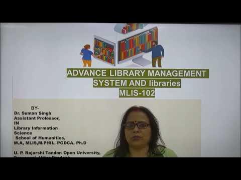 ADVANCE LIBRARY MANAGEMENT SYSTEM AND libraries BY Dr. Suman Singh ...