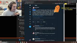 XQC Reaction To Dafrans Sinatraa tweet