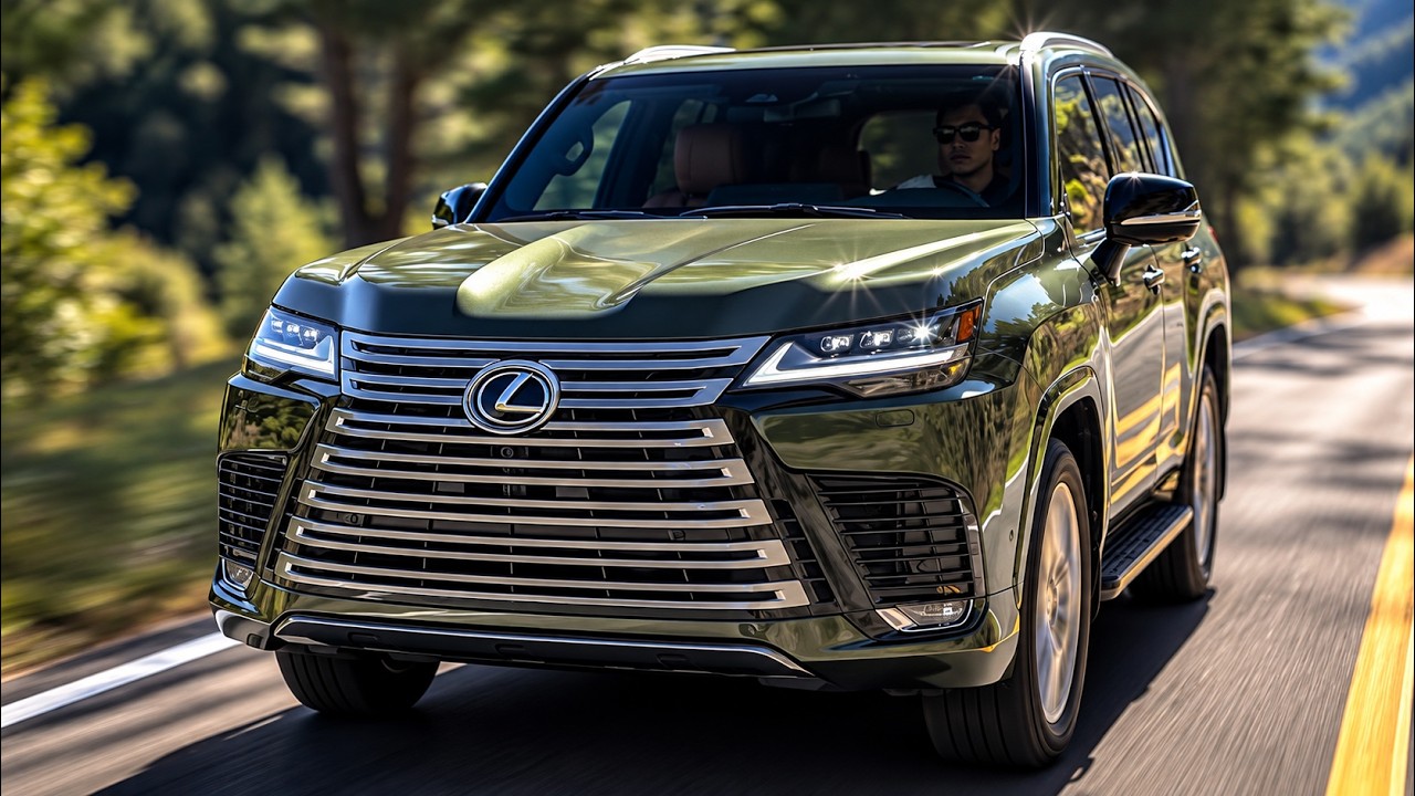 New 2027 Lexus LX 700h Ultra Luxury (Nori Green Pearl) - Driving