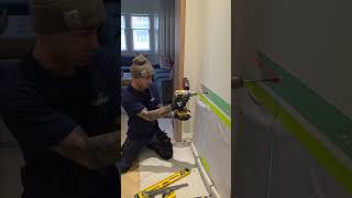 Laser Leveled for a Seamless Floating Shelf