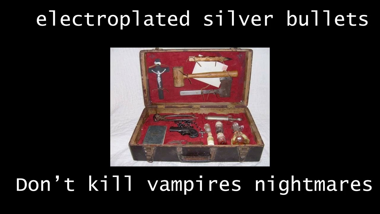 Electroplated silver bullets don't kill vampires petpet park rebuild