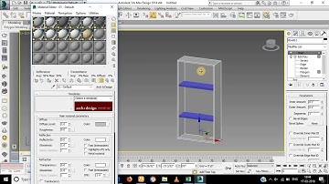 simple wooden shelf in 3d max