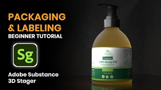 Stunning 3D Product Mockup & Labeling in Adobe Substance 3D Stager | Complete Tutorial for Beginners