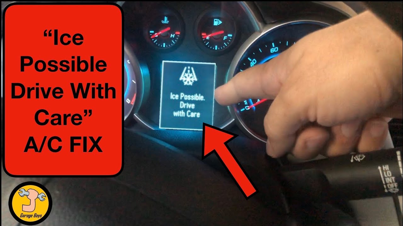 Chevrolet Cruze ice possible message fix ac fix ambient position sensor ...