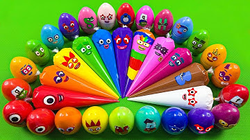 Rainbow SLIME 🌈 Looking For Alphablocks With Slime Piping Bags! Relaxing ASMR Moments 💖🎉