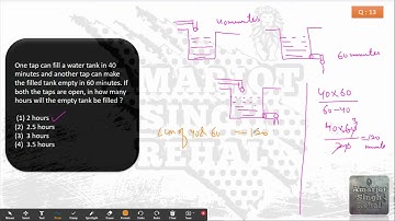 One tap can fill a water tank in 40 minutes and another tap can make the filled tank empty in 60 min