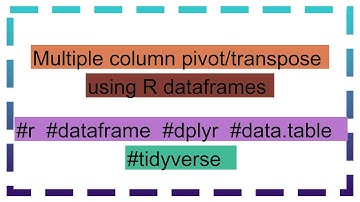 Multiple column pivot/transpose using R dataframes