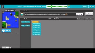 Lesson 17! Conditionals in Minecraft Voyage Aquatic -Complete Solution - Express Course -part 1.
