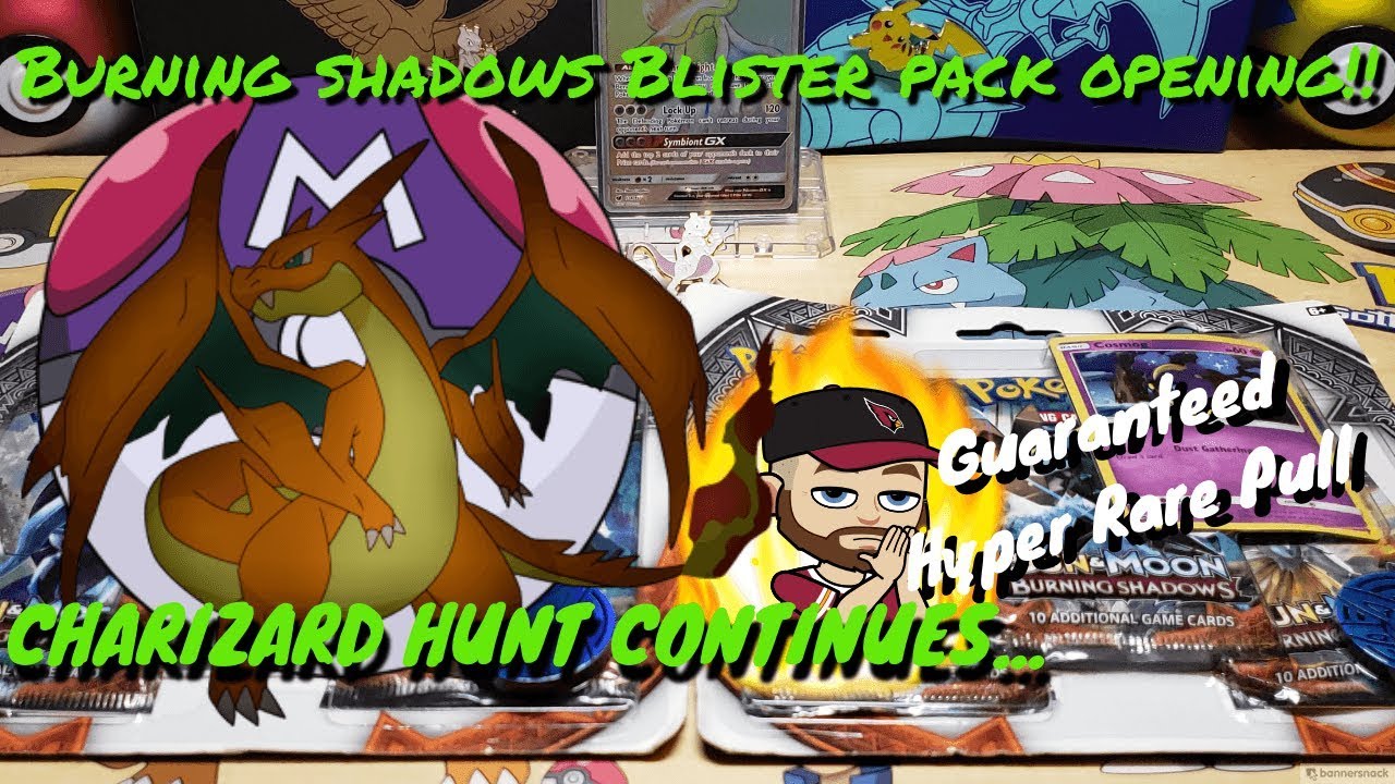 *Hyper Rare Pokemon Card Pulled!* Charizard Hunt Continues Burning Shadows Pack Opening!!!