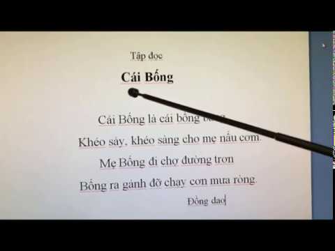[Tập đọc 1] Cái Bống - Tuần 26