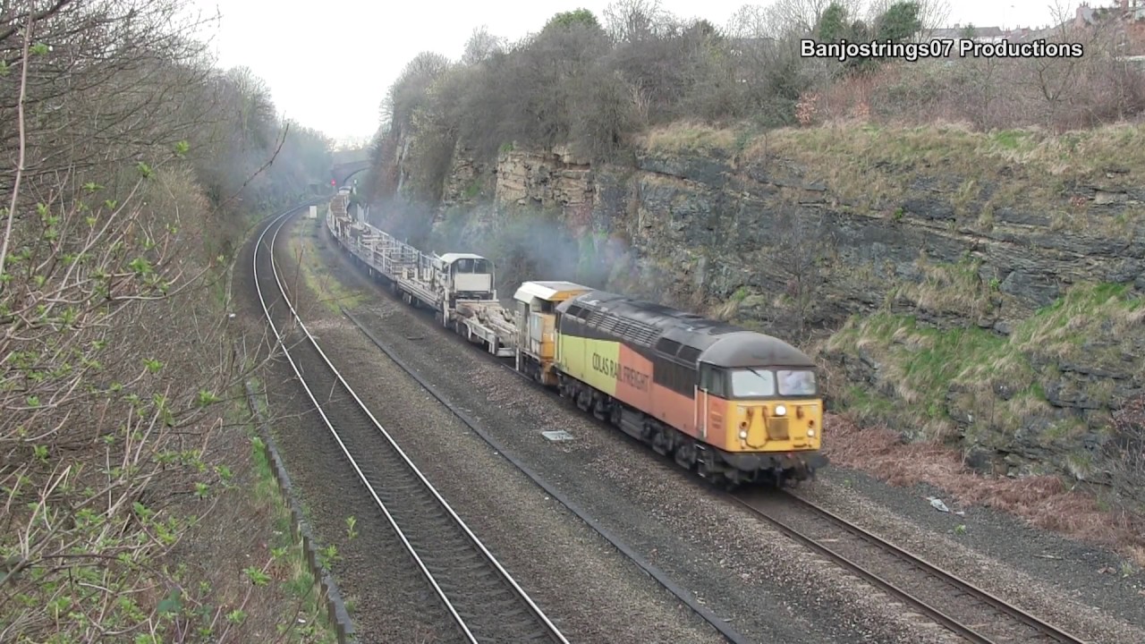 classlink Colas Grid Power ~ 56087 & 56078 6C56 Bradley Wood Jn - Belmont Down Yard 19/03/2017