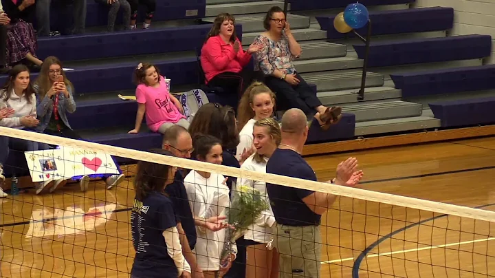 New Prairie Volleyball Senior Night Ceremonies - O...